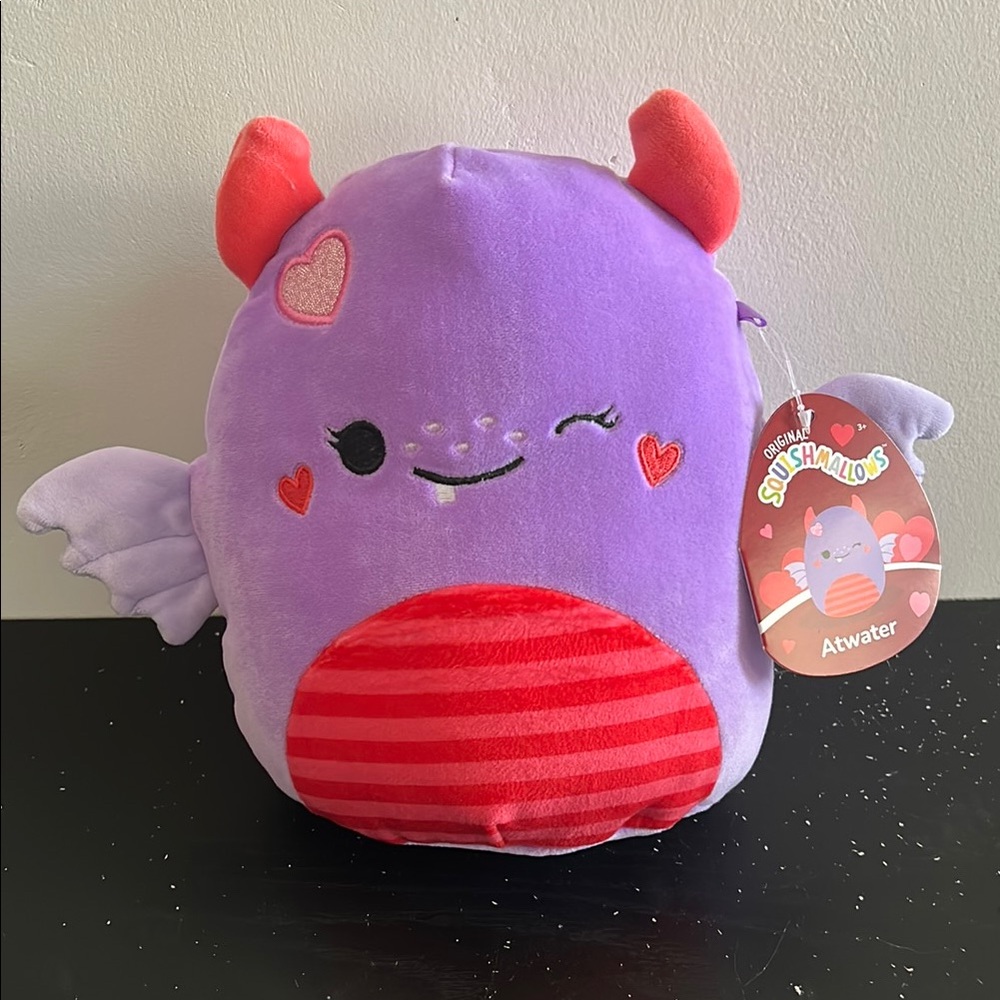 Squishmallows Atwater Purple and Red Plush